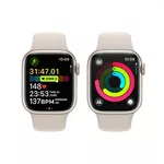 Smart часовник Apple Watch Series 9 GPS + Cellular 41mm Starlight Aluminium Case with Starlight Sport Band - S/M 4