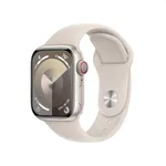 <span>Smart часовник</span> Apple Watch Series 9 GPS + Cellular 41mm Starlight Aluminium Case with Starlight Sport Band - S/M <span class='catalog-num-in-name'>MRHN3QC/A</span> - 