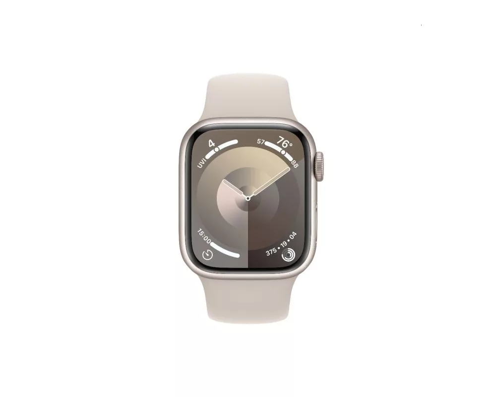 Smart часовник Apple Watch Series 9 GPS + Cellular 41mm Starlight Aluminium Case with Starlight Sport Band - M/L 2