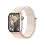 <span>Smart часовник</span> Apple Watch Series 9 GPS + Cellular 41mm Starlight Aluminium Case with Starlight Sport Loop <span class='catalog-num-in-name'>MRHQ3QC/A</span> - 