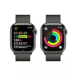 Smart часовник Apple Watch Series 9 GPS + Cellular 41mm Graphite Stainless Steel Case with Graphite Milanese Loop 4