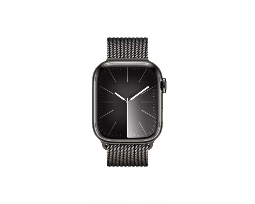 Smart часовник Apple Watch Series 9 GPS + Cellular 41mm Graphite Stainless Steel Case with Graphite Milanese Loop 2