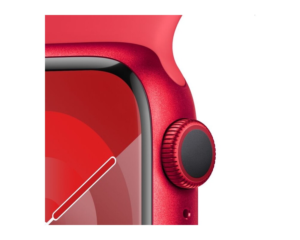 Smart часовник Apple Watch Series 9 GPS 41mm (PRODUCT)RED Aluminium Case with (PRODUCT)RED Sport Band - S/M 3