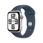 <span>Smart часовник</span> Apple Watch SE2 v2 Cellular 44mm Silver Alu Case w Storm Blue Sport Band - M/L <span class='catalog-num-in-name'>MRHJ3QC/A</span> - 