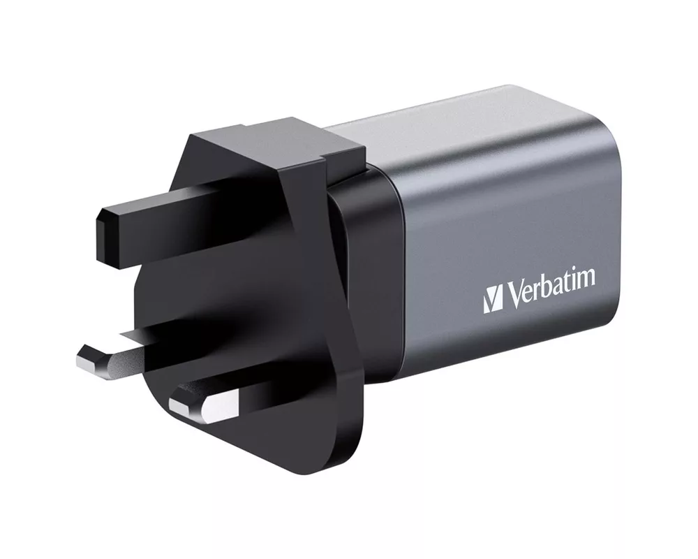 Зарядно Verbatim GNC-35 GaN Charger 2 Port 35W USB A/C (EU/UK/US) 4