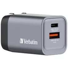  Verbatim GNC-35 GaN Charger 2 Port 35W USB A/C (EU/UK/US) 692642 32200 на топ цена - PIC.bg