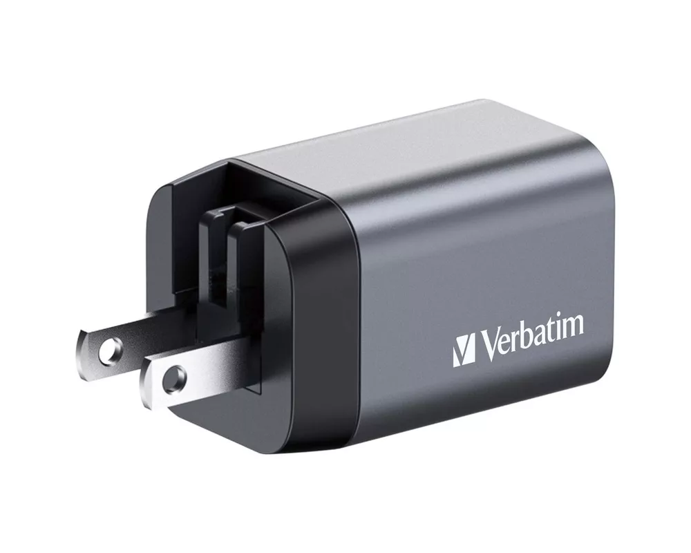 Зарядно Verbatim GNC-35 GaN Charger 2 Port 35W USB A/C (EU/UK/US) 5