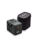 <span>Зарядно</span> Verbatim UTA-05 GaN III Universal Travel Adapter with 2 x USB-C PD 65W & QC 4+ / 2 x USB-A <span class='catalog-num-in-name'>32120</span> - 