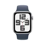 Smart часовник Apple Watch SE2 v2 GPS 44mm Silver Alu Case w Storm Blue Sport Band - S/M 2