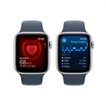 Smart часовник Apple Watch SE2 v2 GPS 44mm Silver Alu Case w Storm Blue Sport Band - S/M 4