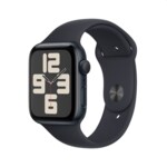 <span>Smart часовник</span> Apple Watch SE2 v2 GPS 44mm Midnight Alu Case w Midnight Sport Band - S/M <span class='catalog-num-in-name'>MRE73QC/A</span> - 