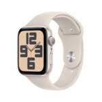 <span>Smart часовник</span> Apple Watch SE2 v2 GPS 44mm Starlight Alu Case w Starlight Sport Band - S/M <span class='catalog-num-in-name'>MRE43QC/A</span> - 