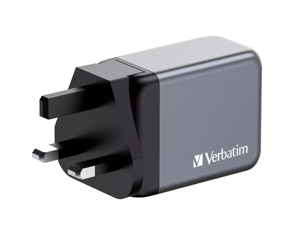 Зарядно Verbatim GNC-65 GaN Charger 3 Port 65W USB A/C (EU/UK/US) 4