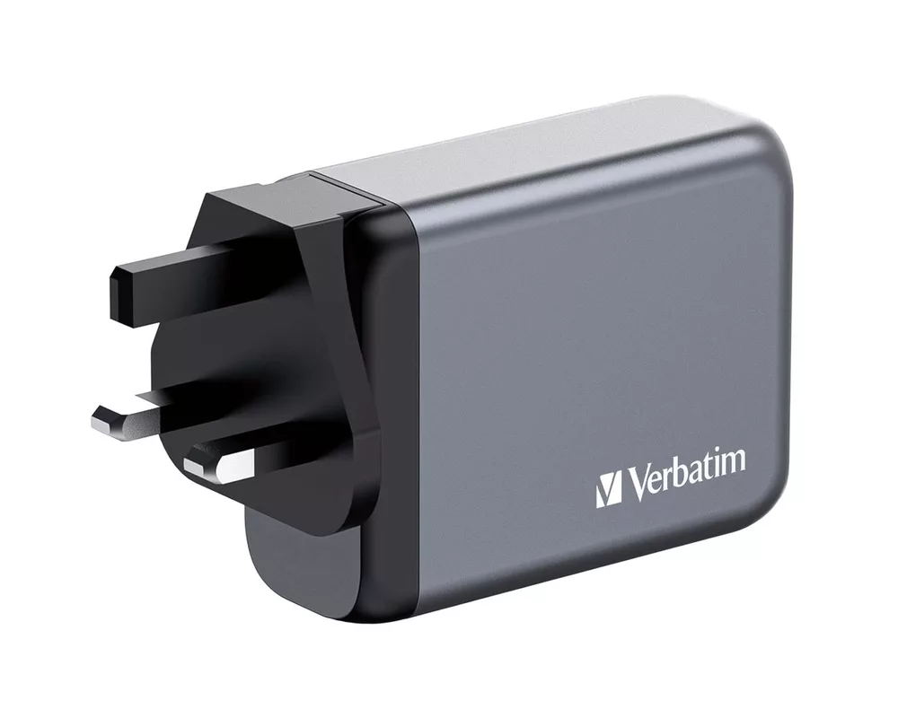 Зарядно Verbatim GNC-100 GaN Charger 4 Port 100W USB A/C (EU/UK/US) 4