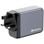 Зарядно Verbatim GNC-200 GaN Charger 4 Port 200W USB A/C (EU/UK/US) 5