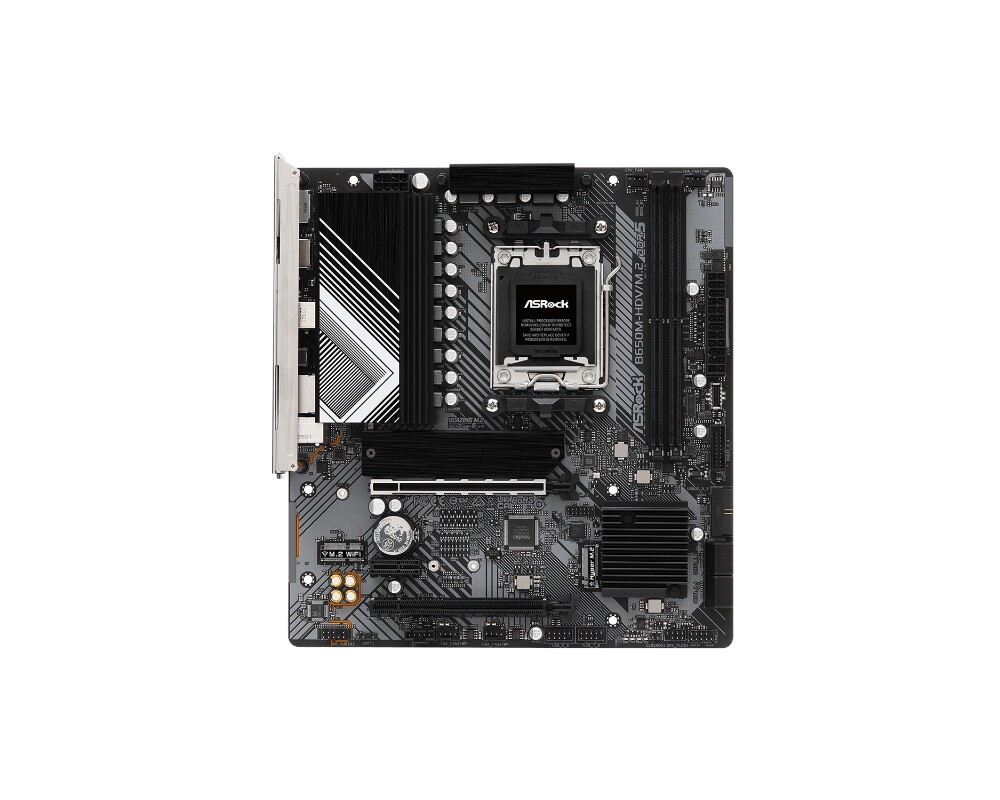 Дънна платка Asrock B650M-HDV/M.2 + Lanberg Wireless Network Card USB adapter NC-1200-WIE AC1200 Dual Band 2