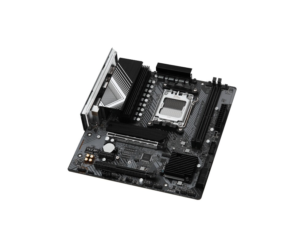 Дънна платка Asrock B650M-HDV/M.2 + Lanberg Wireless Network Card USB adapter NC-1200-WIE AC1200 Dual Band 3