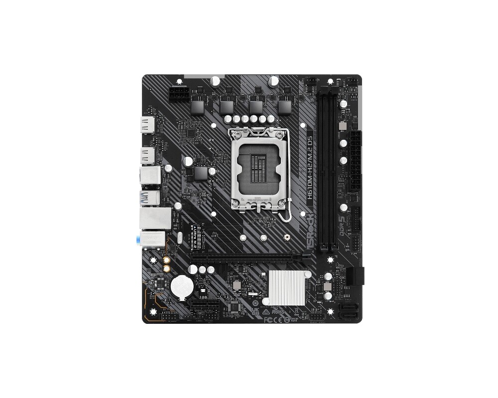 Дънна платка Asrock H610M-H2/M.2 + Lanberg Wireless Network Card USB adapter NC-1200-WIE AC1200 Dual Band 2