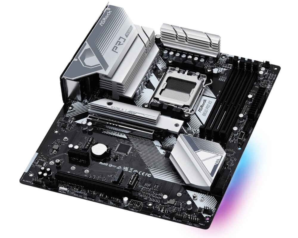 Дънна платка Asrock B650 Pro RS + Lanberg Wireless Network Card USB adapter NC-1200-WIE AC1200 Dual Band 3