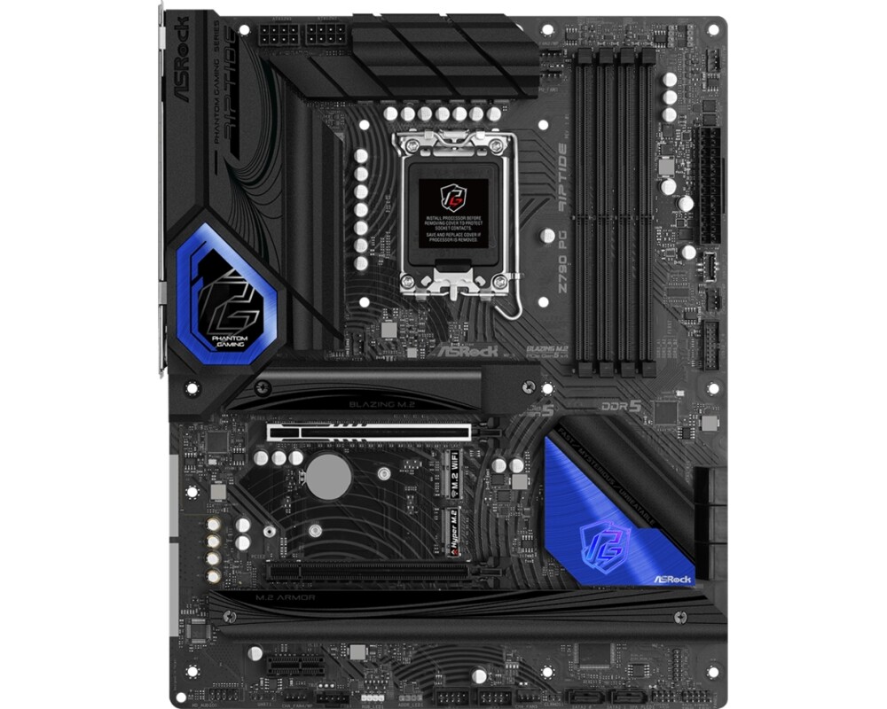 Дънна платка Asrock Z790 Phantom Gaming Riptide + Lanberg Wireless Network Card USB adapter NC-1200-WIE AC1200 Dual Band 2