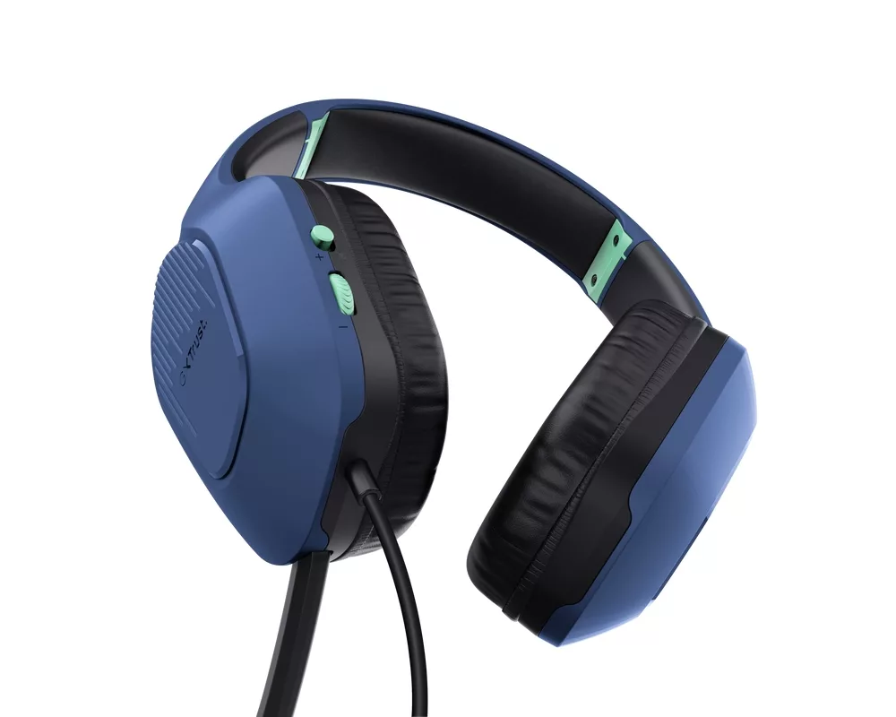 Слушалки TRUST GXT415 Zirox Headset Blue 3