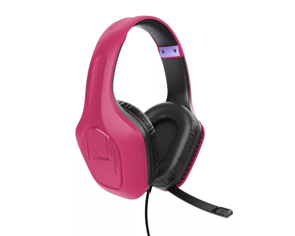 Слушалки TRUST GXT415 Zirox Headset Pink 4