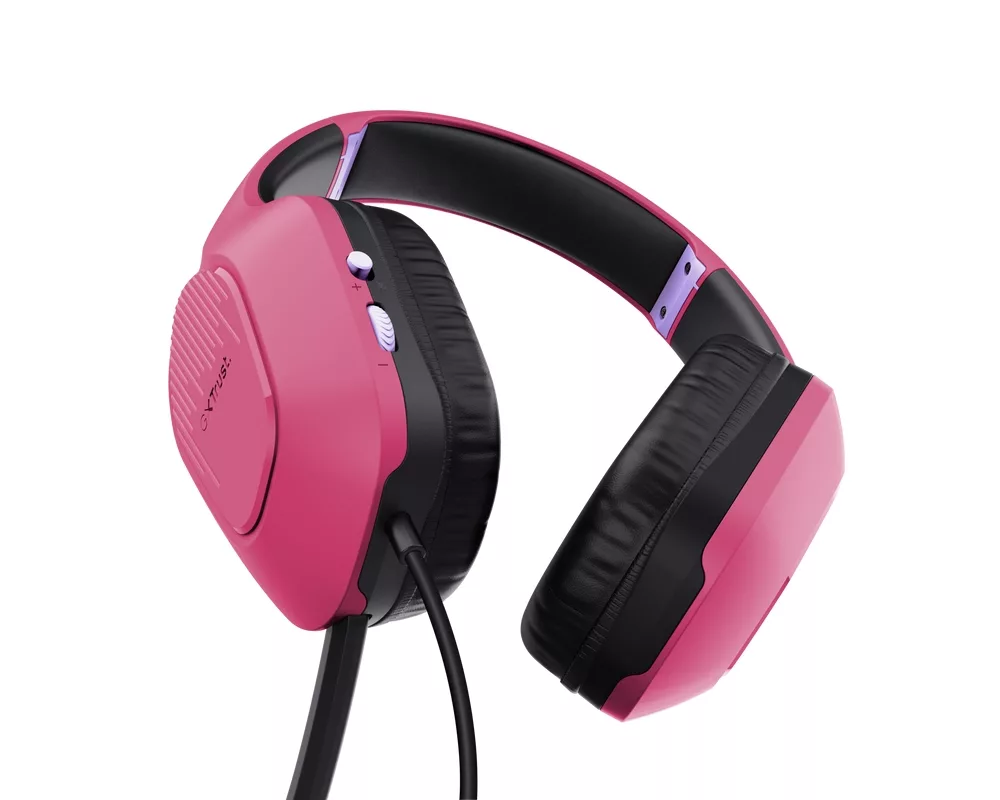 Слушалки TRUST GXT415 Zirox Headset Pink 3