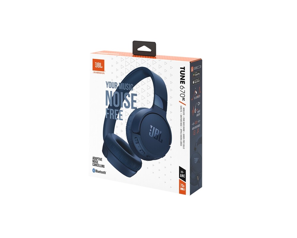 Слушалки JBL T670NC BLU HEADPHONES 5