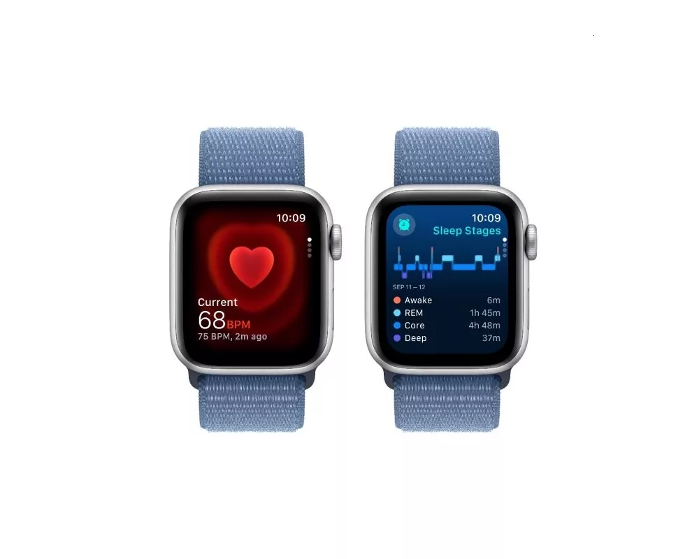 Smart часовник Apple Watch SE2 v2 Cellular 40mm Silver Alu Case w Winter Blue Sport Loop 4