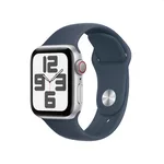 <span>Smart часовник</span> Apple Watch SE2 v2 Cellular 40mm Silver Alu Case w Storm Blue Sport Band - M/L <span class='catalog-num-in-name'>MRGM3QC/A</span> - 