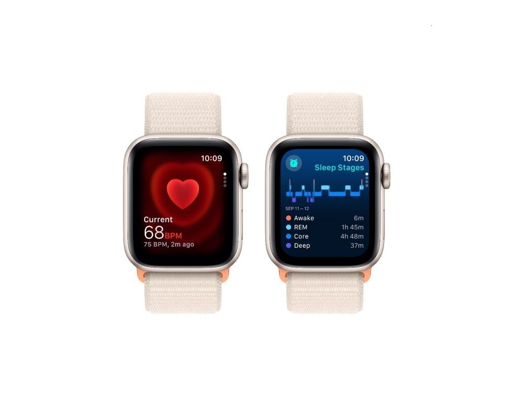 Smart часовник Apple Watch SE2 v2 GPS 40mm Starlight Alu Case w Starlight Sport Loop 4