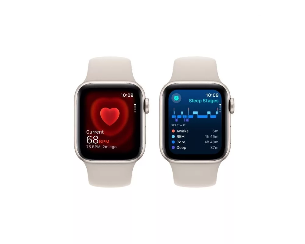Smart часовник Apple Watch SE2 v2 GPS 40mm Starlight Alu Case w Starlight Sport Band - S/M 4