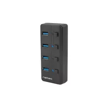  Natec USB 3.0 Hub Mantis 2 4-Port On/Off With AC Adapter 695630 NHU-1557 на топ цена - PIC.bg