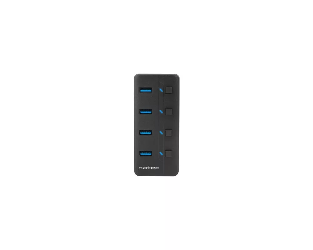 USB хъб Natec USB 3.0 Hub Mantis 2 4-Port On/Off With AC Adapter 2