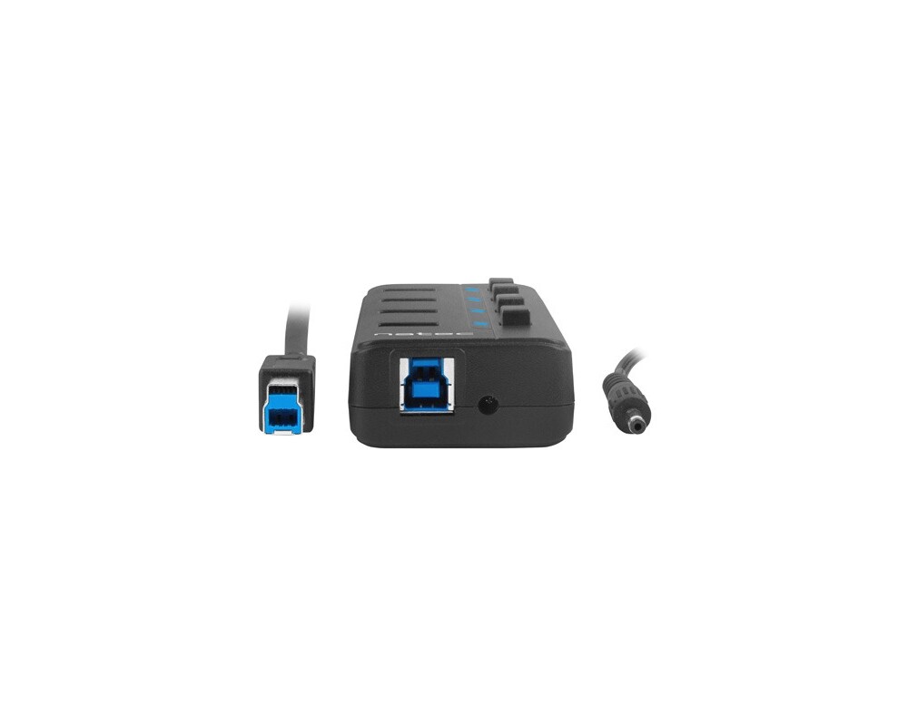 USB хъб Natec USB 3.0 Hub Mantis 2 4-Port On/Off With AC Adapter 6