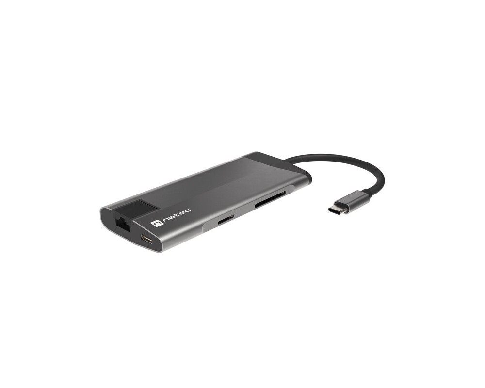 USB хъб Natec Fowler Plus Multiport Adapter 8 in 1 2