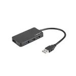 <span>USB хъб</span> Natec HUB Moth USB 3.0 4-Port Black <span class='catalog-num-in-name'>NHU-1342</span> - 