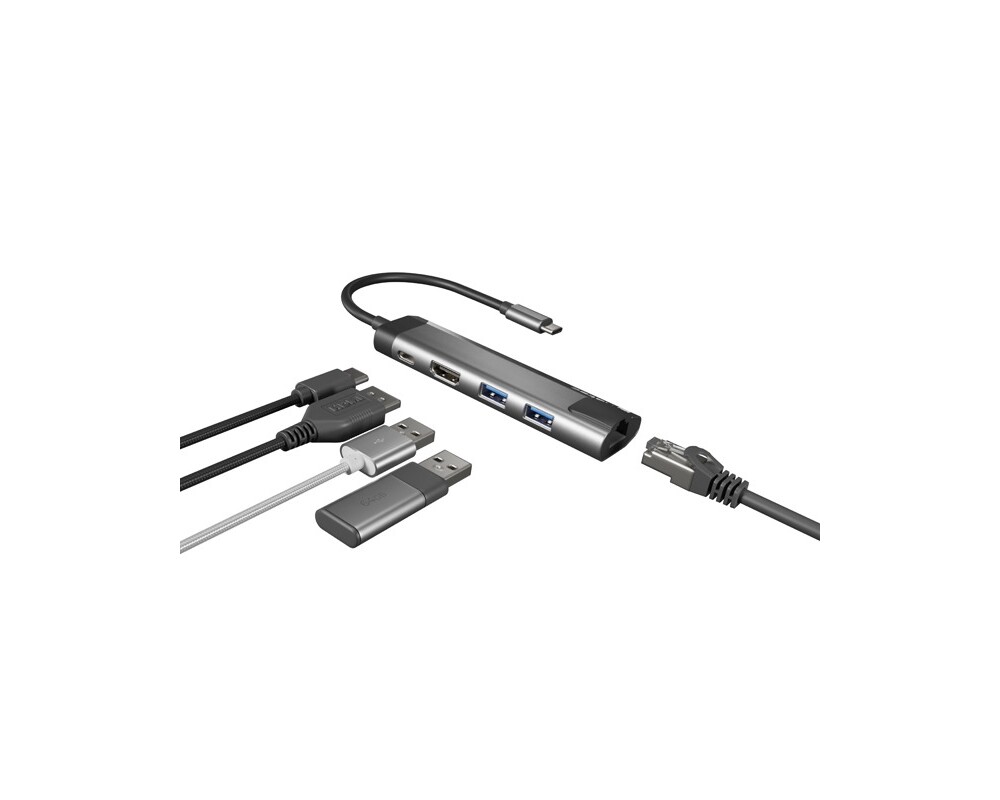 USB хъб Natec Fowler Go Multiport Adapter 5 in 1 6