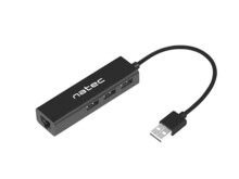  Natec usb 2.0 hub dragonfly 3x port usb 2.0 usb+rj45 695646 NHU-1413 на топ цена - PIC.bg