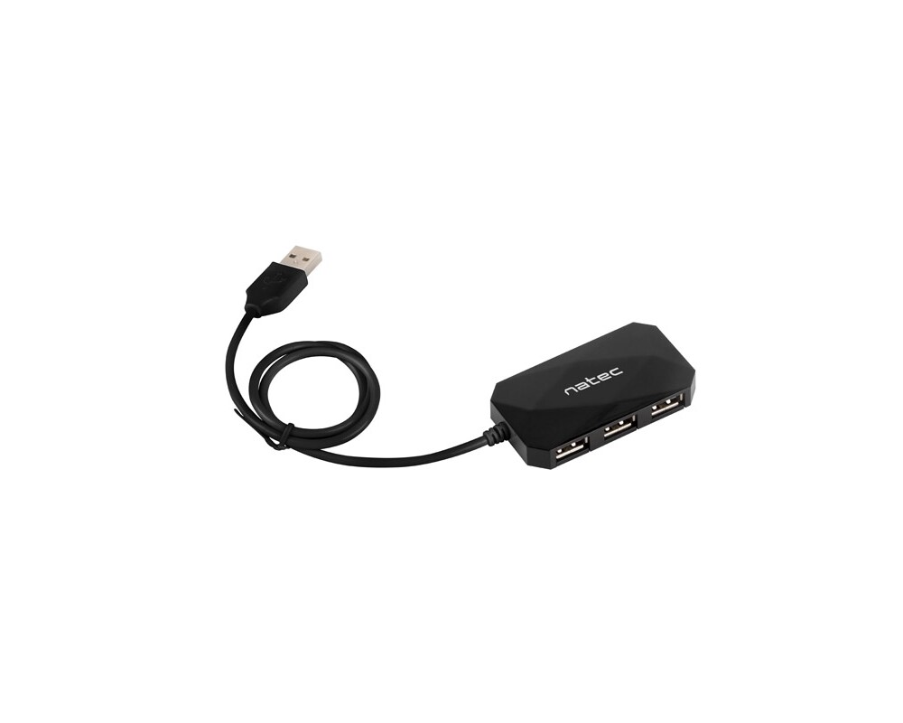 USB хъб Natec HUB Locust USB 2.0 4-Port Black 2