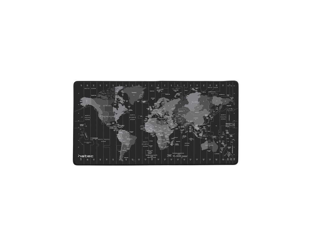 Пад за мишка Natec Mouse Pad Time Zone Map MAXI 800x400 mm 4
