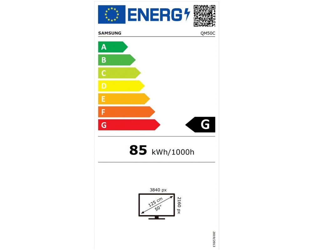 Широкоформатен дисплей SAMSUNG 50inch UHD 16