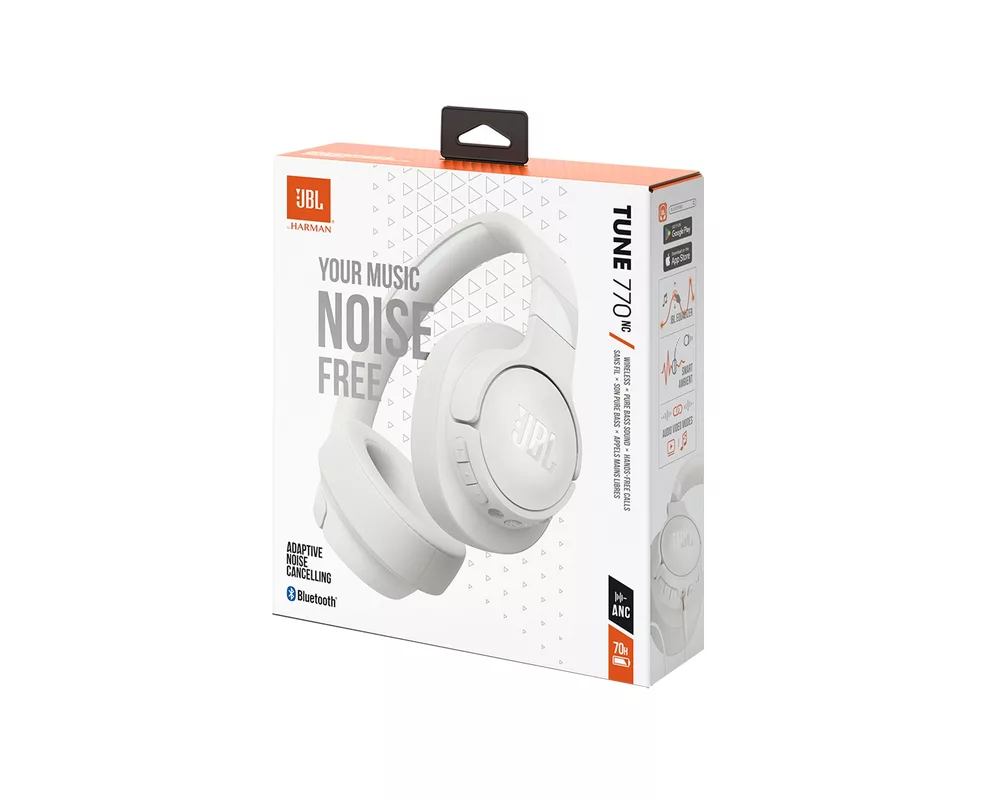 Слушалки JBL T770NC WHT HEADPHONES 8