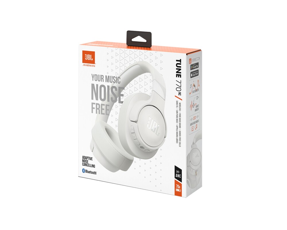 Слушалки JBL T770NC WHT HEADPHONES 8