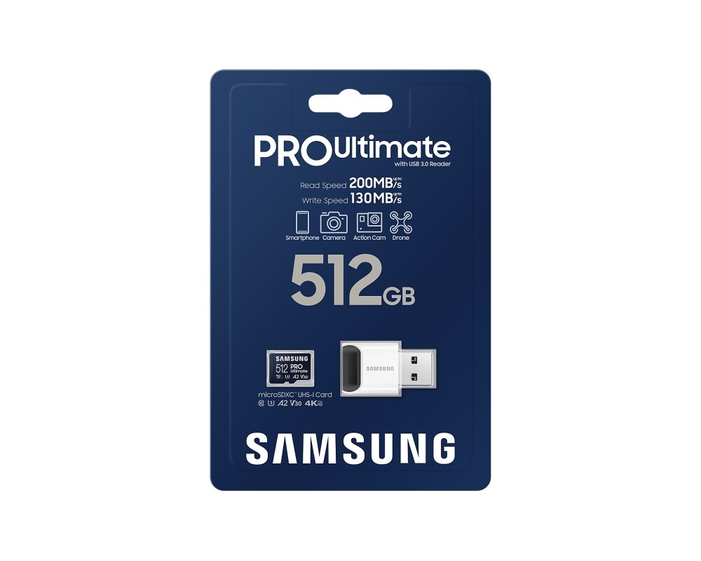 Флаш карта Samsung 512GB micro SD Card PRO Ultimate with USB Reader  6