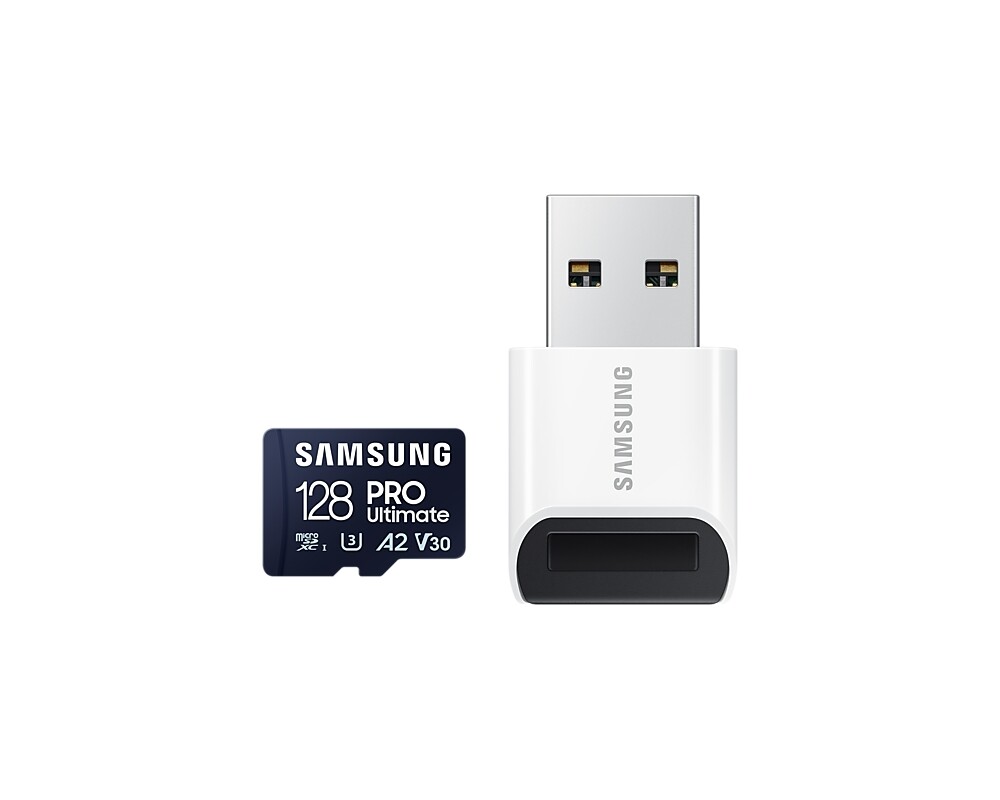 Флаш карта Samsung 128GB micro SD Card PRO Ultimate with USB Reader  5