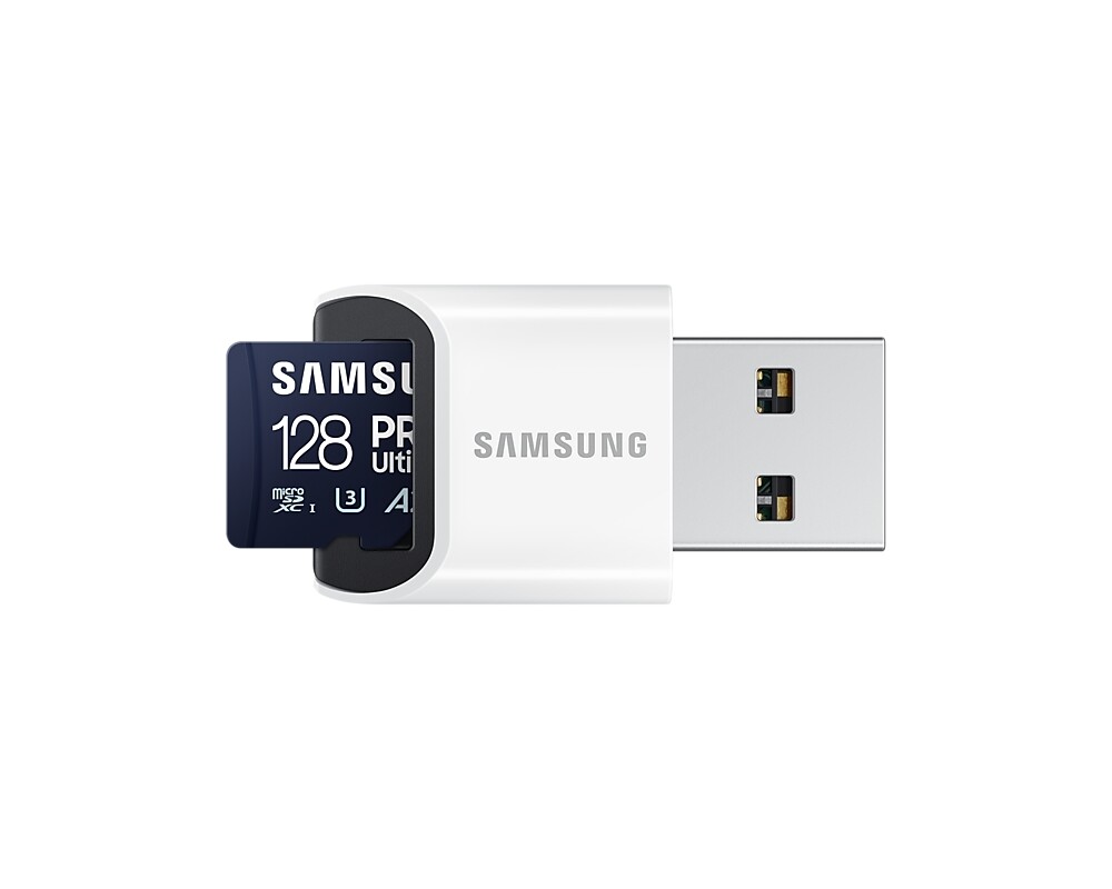 Флаш карта Samsung 128GB micro SD Card PRO Ultimate with USB Reader  4