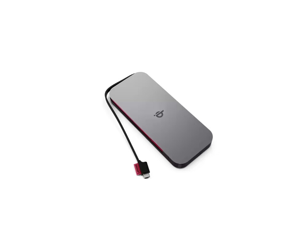 Външна батерия LENOVO Go USB-C Mobile Power Bank 10000mAh + Qi Wireless 12
