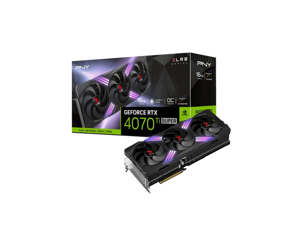 Видеокарта PNY RTX 4070 TI SUPER - VCG4070TS16TFXXPB1-O 9