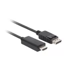 Кабел Lanberg display port (M) V1.1 -> HDMI (M) cable 1m 2